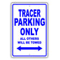 Mercury Tracer Parking Only All Others Will Be Towed Aluminum Decor Garage Sign