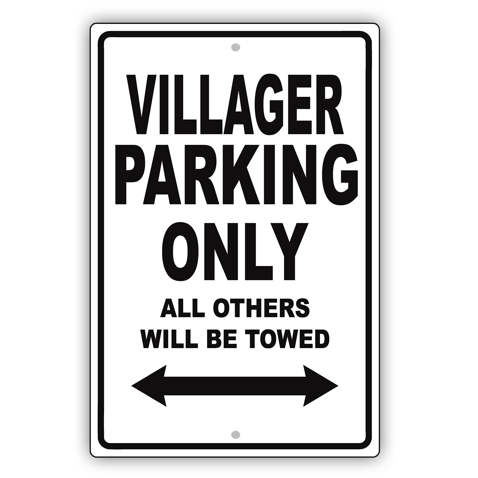 Mercury Villager Parking Only All Others Will Be Towed Aluminum Decor Garage Sign