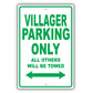 Mercury Villager Parking Only All Others Will Be Towed Aluminum Decor Garage Sign