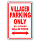 Mercury Villager Parking Only All Others Will Be Towed Aluminum Decor Garage Sign