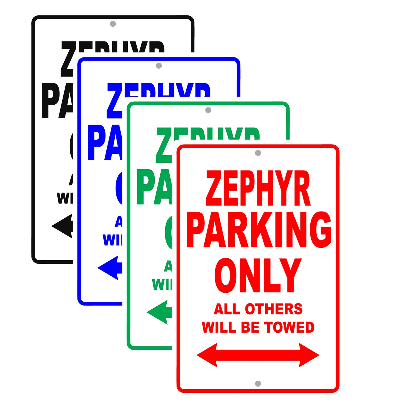 Mercury Zephyr Parking Only All Others Will Be Towed Aluminum Decor Garage Sign