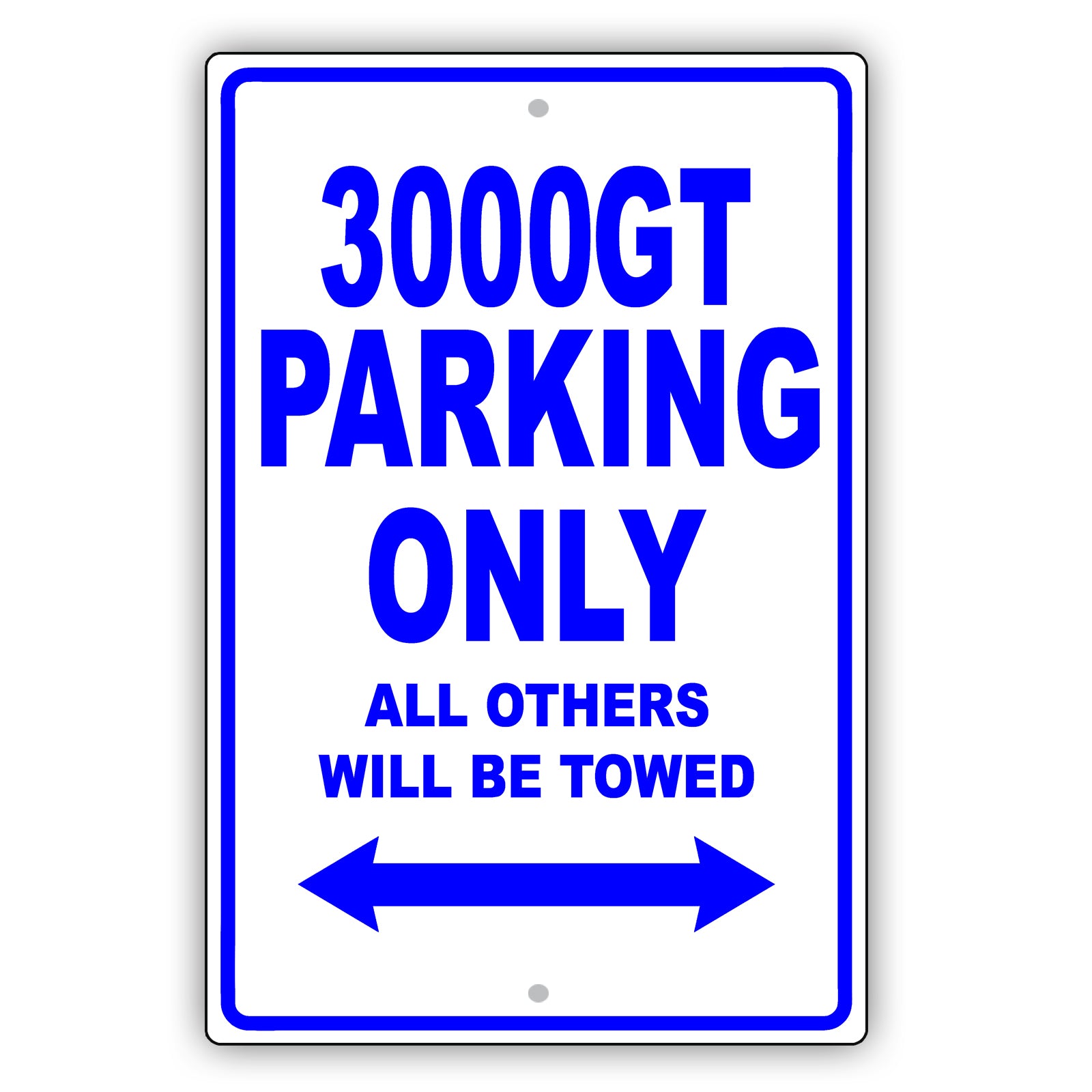 Mistsubishi 3000gt Parking Only All Others Will Be Towed Aluminum Decor Garage Sign