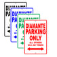 Mistsubishi Diamante Parking Only All Others Will Be Towed Aluminum Decor Garage Sign