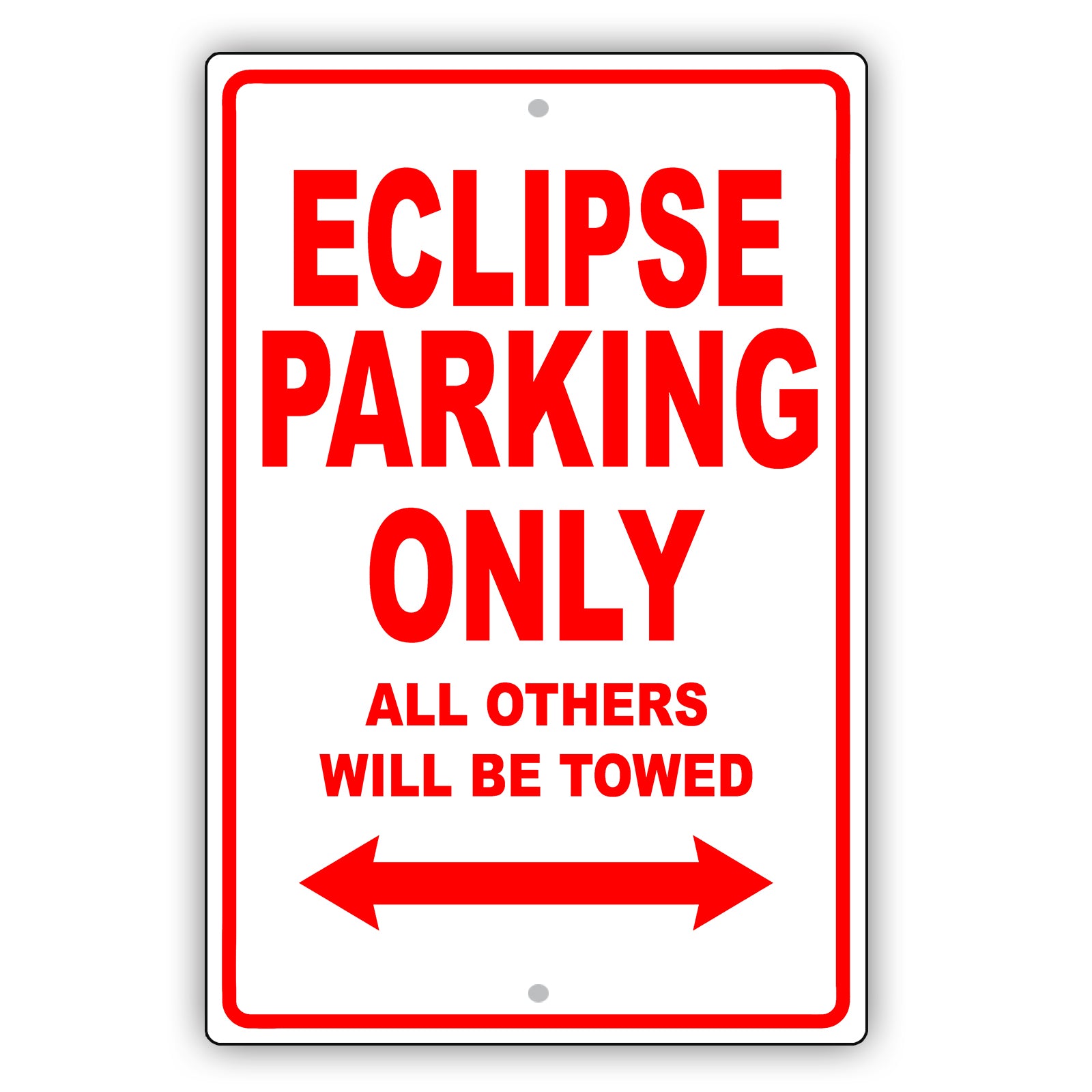 Mistsubishi Eclipse Parking Only All Others Will Be Towed Aluminum Decor Garage Sign