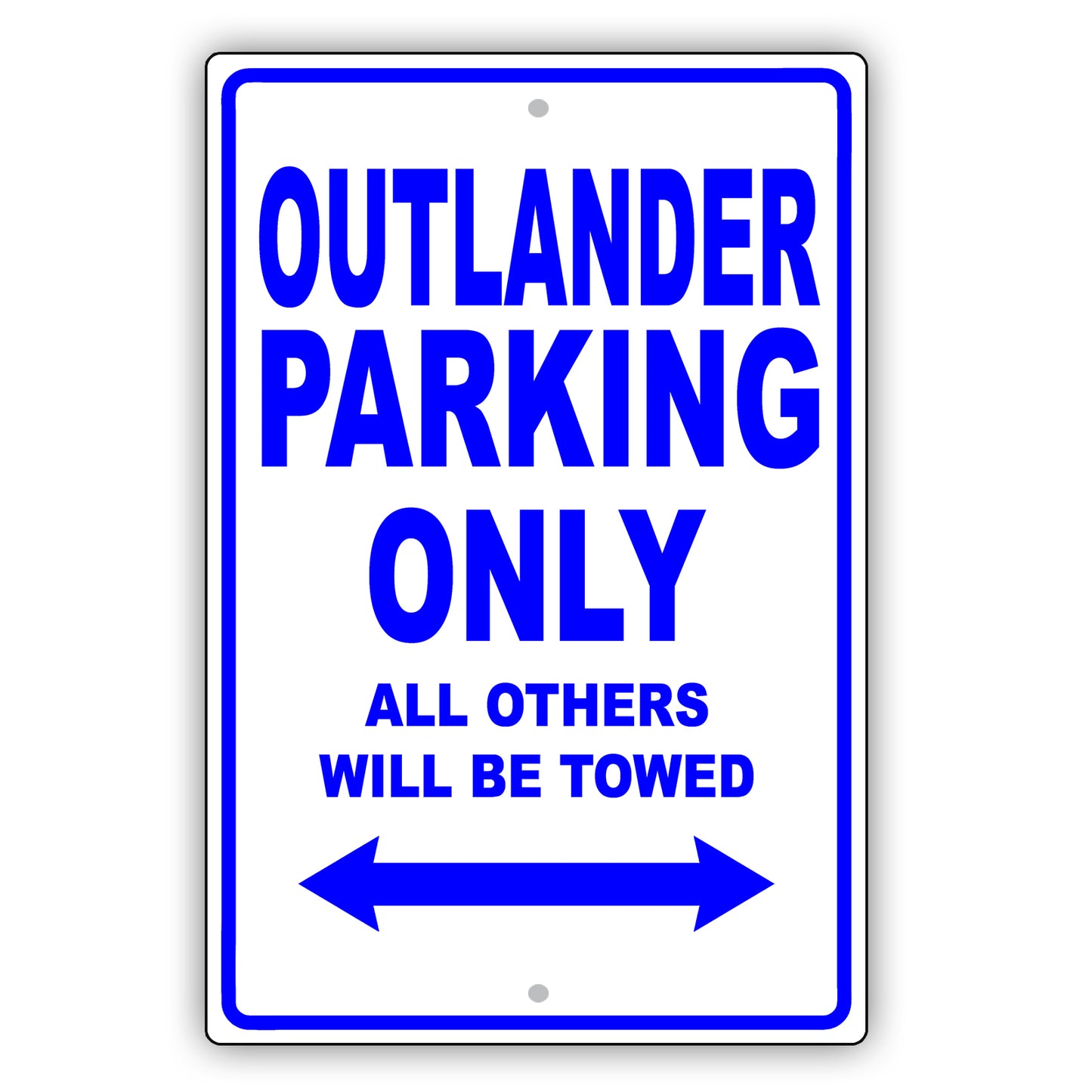 Mistsubishi Outlander Parking Only Others Will Be Towed Aluminum Decor Garage Sign