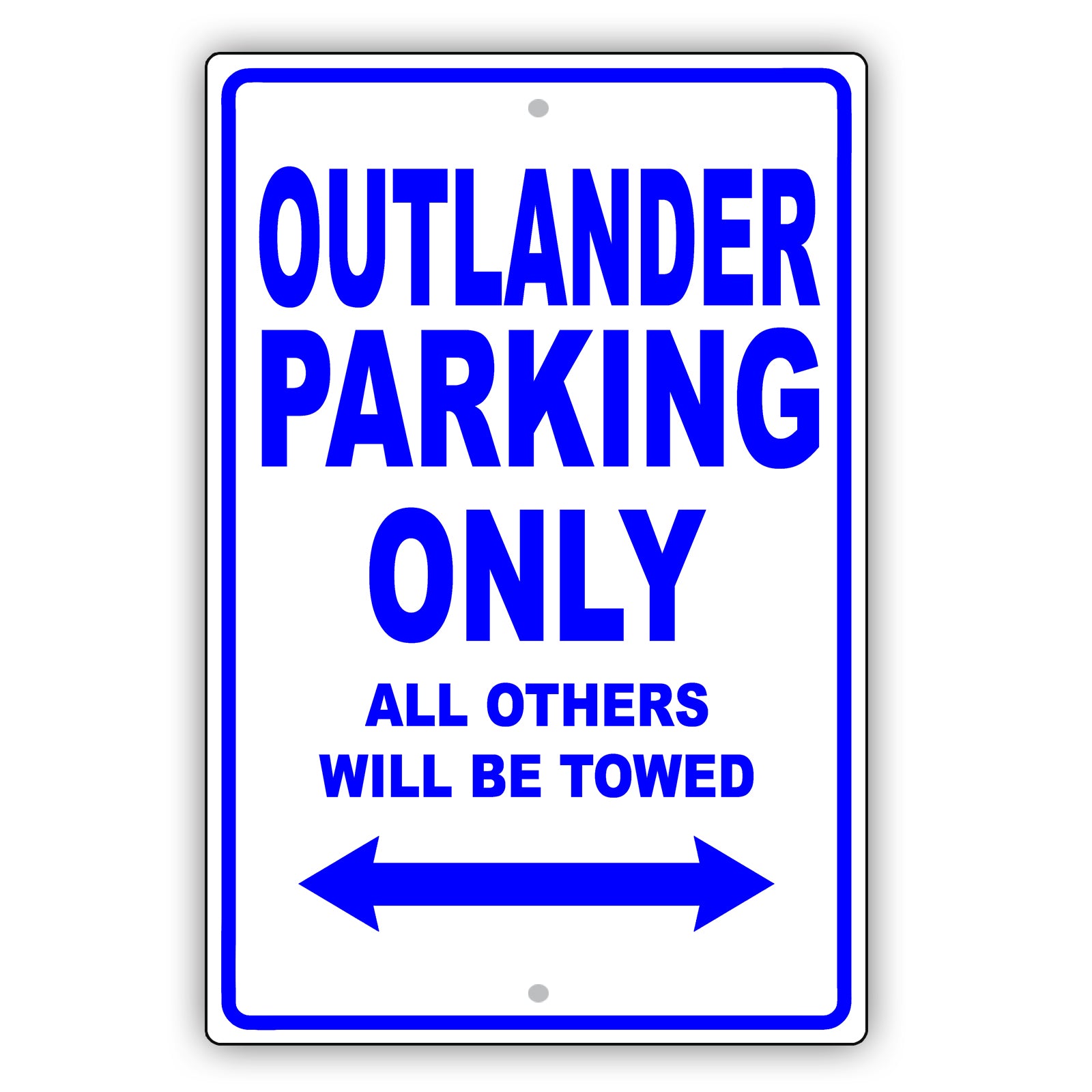 Mistsubishi Outlander Parking Only Others Will Be Towed Aluminum Decor Garage Sign