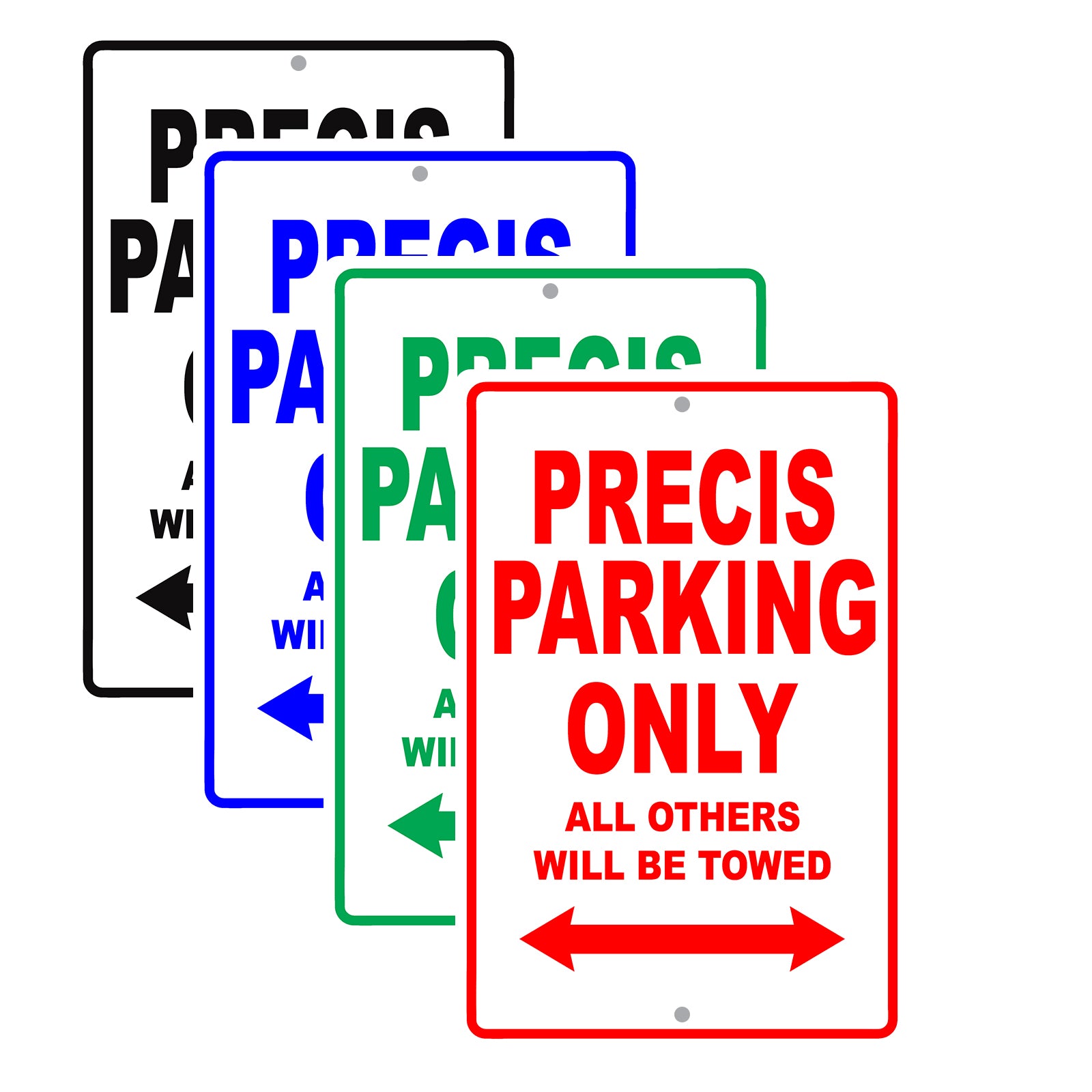 Mistsubishi Precis Parking Only All Others Will Be Towed Aluminum Decor Garage Sign