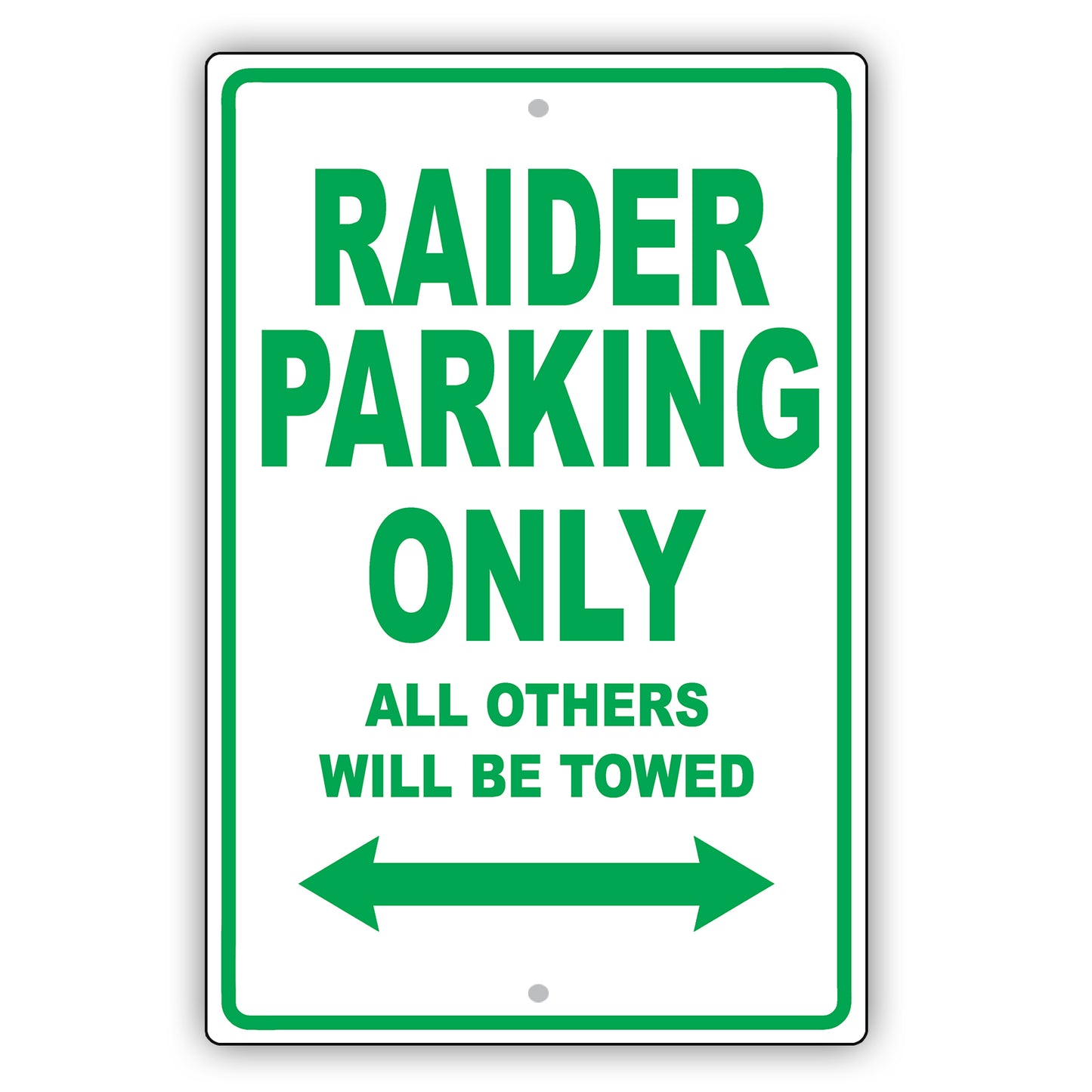 Mistsubishi Raider Parking Only All Others Will Be Towed Aluminum Decor Garage Sign