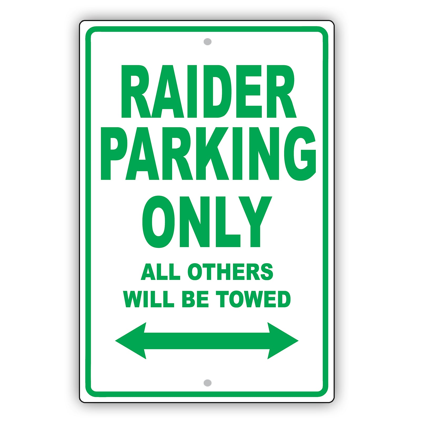 Mistsubishi Raider Parking Only All Others Will Be Towed Aluminum Decor Garage Sign