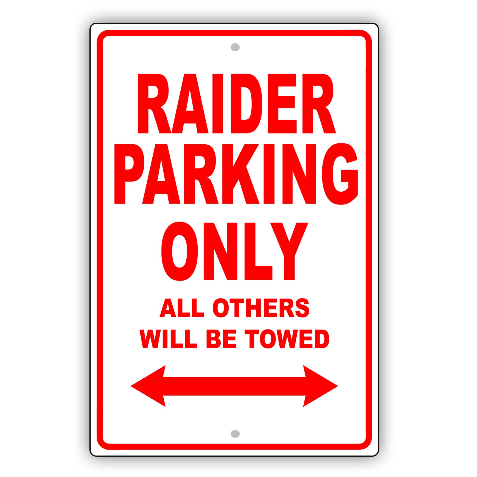 Mistsubishi Raider Parking Only All Others Will Be Towed Aluminum Decor Garage Sign