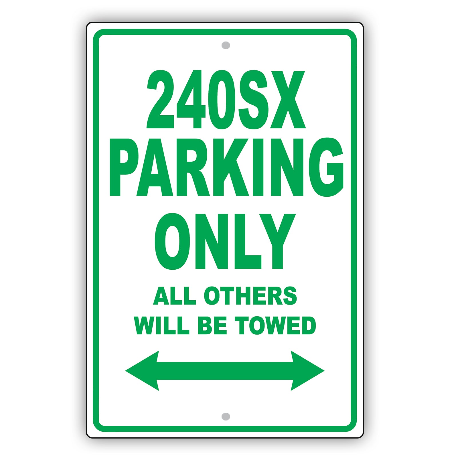 Nissan 240sx Parking Only All Others Will Be Towed Aluminum Decor Garage Sign