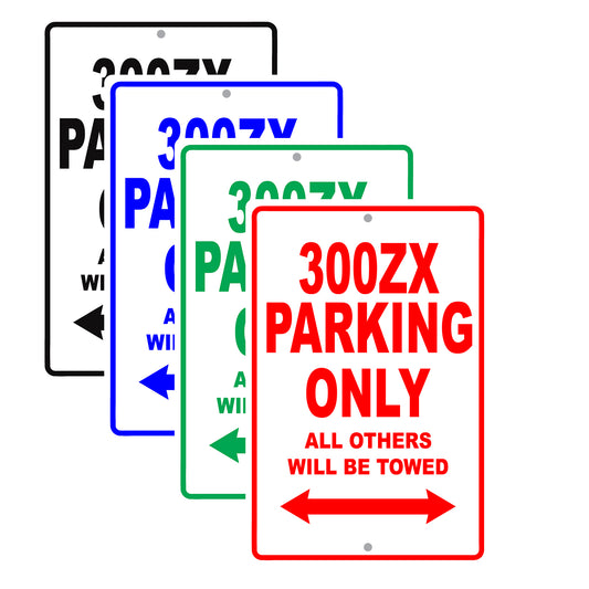 Nissan 300zx Parking Only All Others Will Be Towed Aluminum Decor Garage Sign