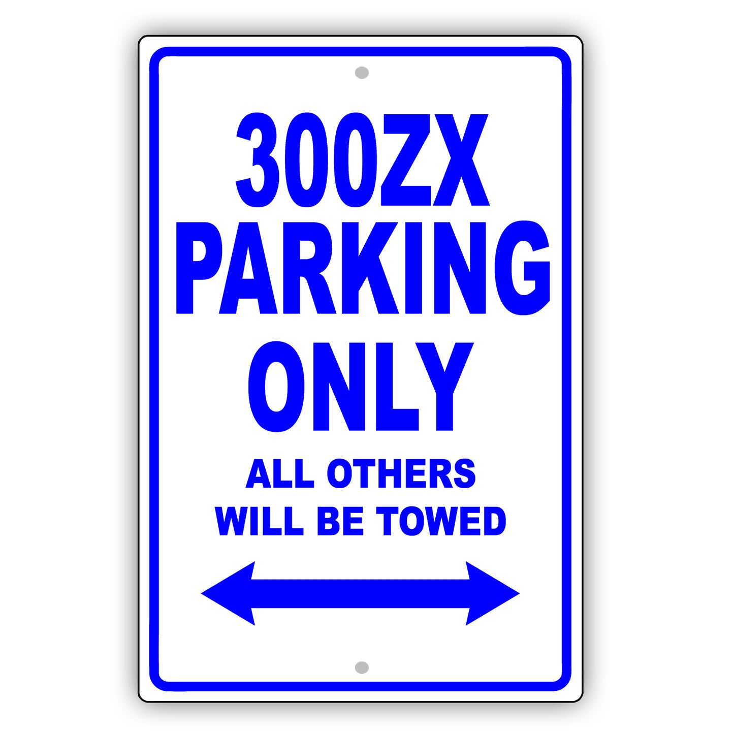 Nissan 300zx Parking Only All Others Will Be Towed Aluminum Decor Garage Sign