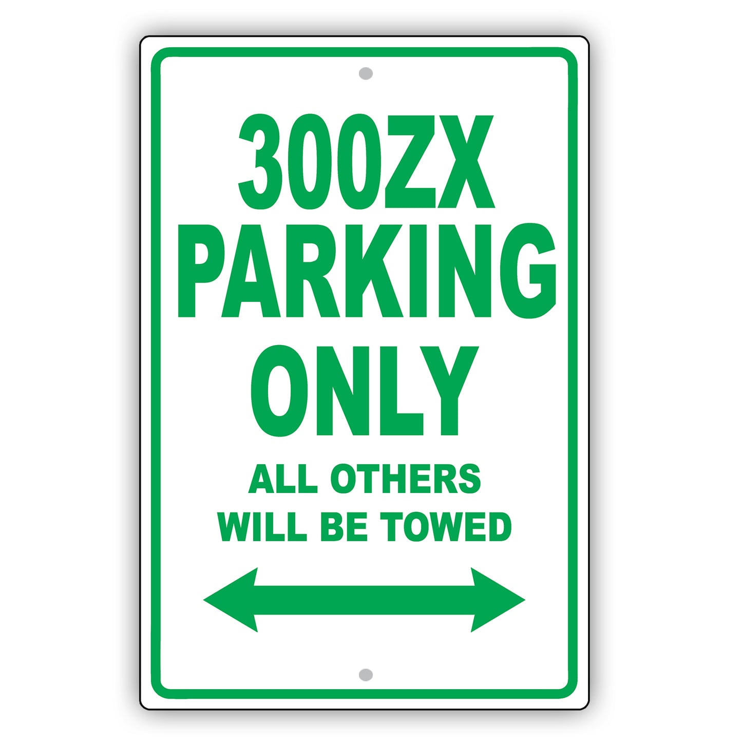 Nissan 300zx Parking Only All Others Will Be Towed Aluminum Decor Garage Sign
