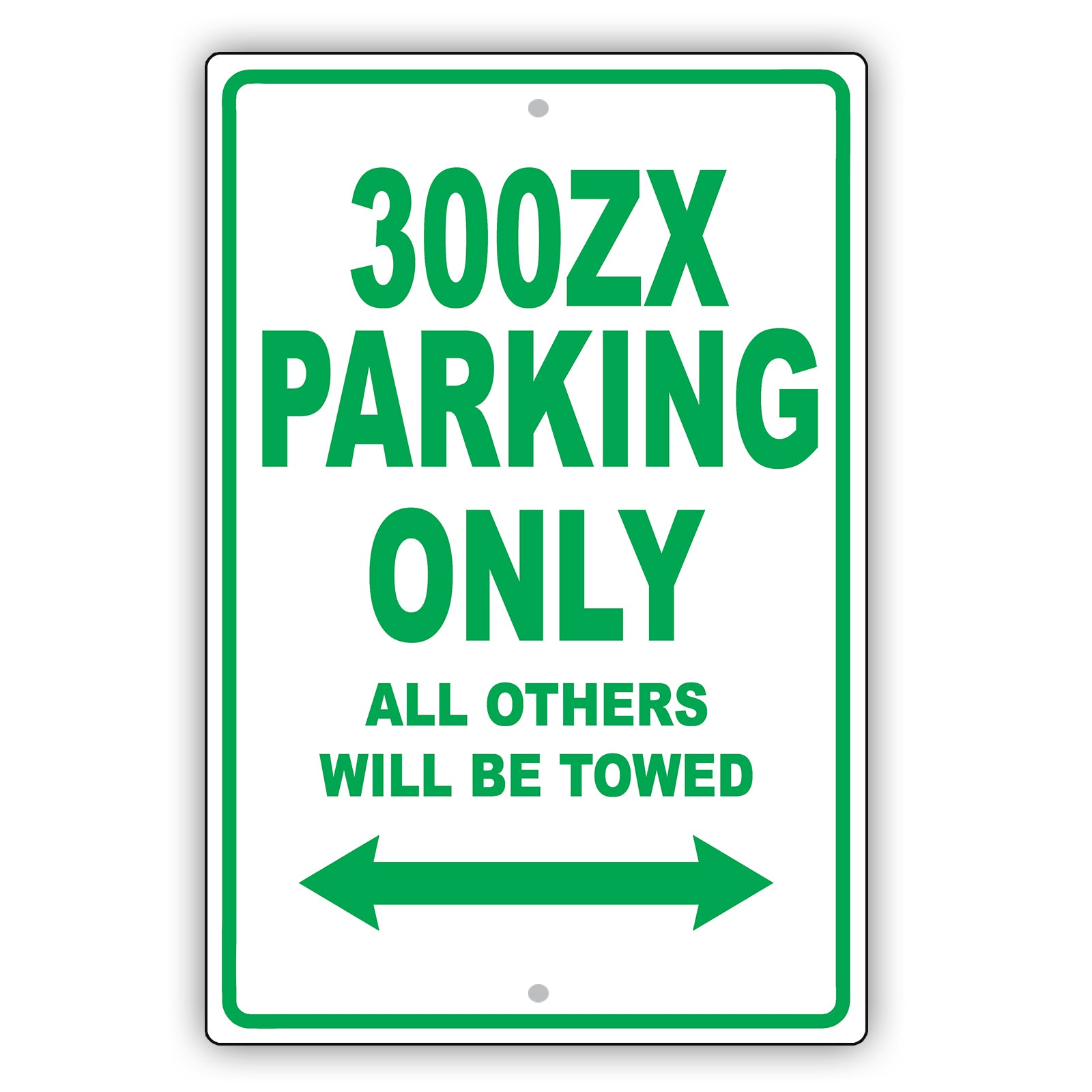 Nissan 300zx Parking Only All Others Will Be Towed Aluminum Decor Garage Sign