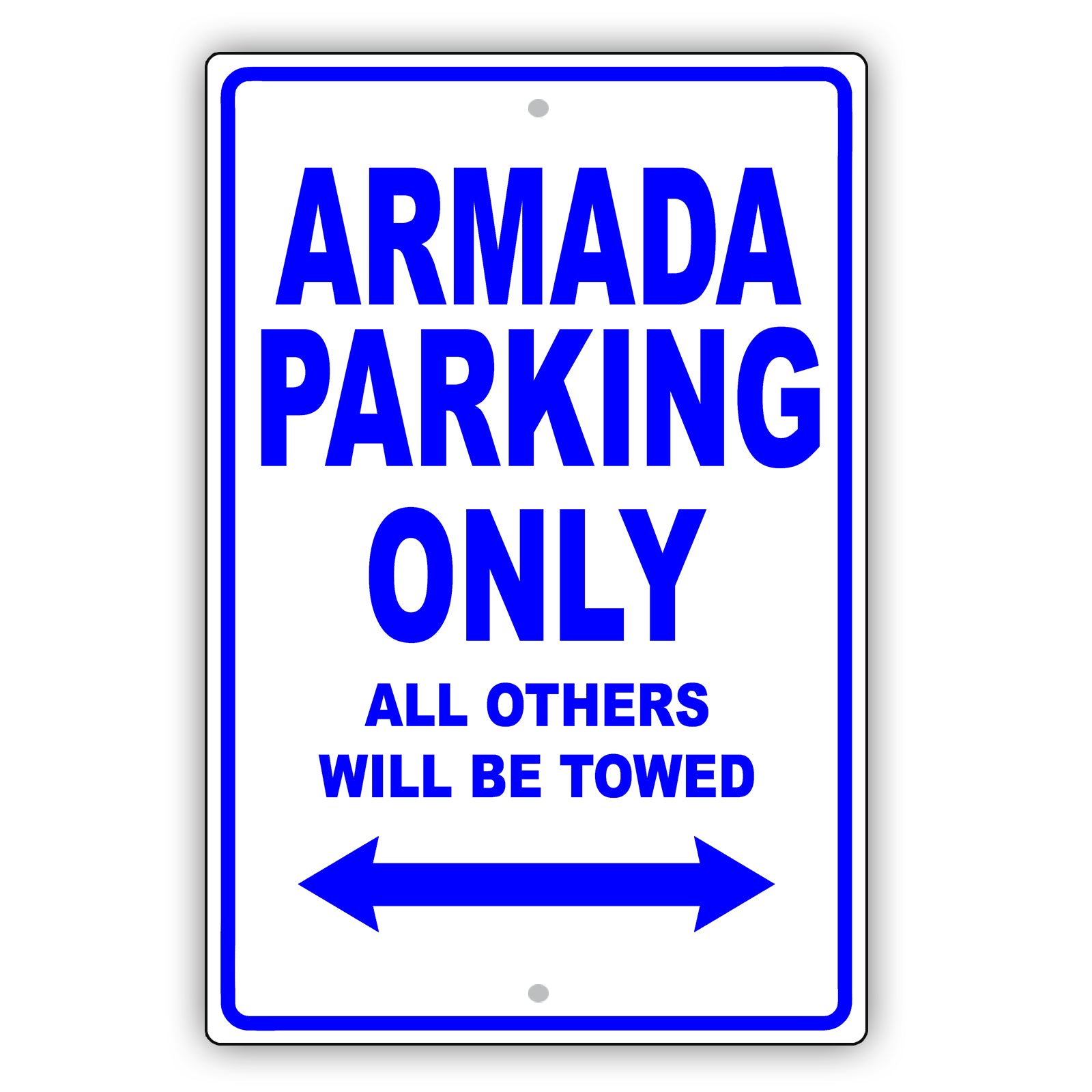 Nissan Armada Parking Only All Others Will Be Towed Aluminum Decor Garage Sign
