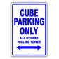 Nissan Cube Parking Only All Others Will Be Towed Aluminum Decor Garage Sign