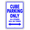 Nissan Cube Parking Only All Others Will Be Towed Aluminum Decor Garage Sign