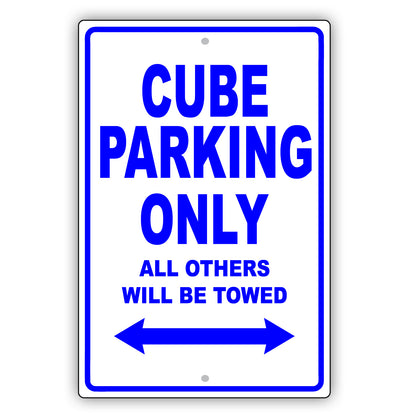 Nissan Cube Parking Only All Others Will Be Towed Aluminum Decor Garage Sign