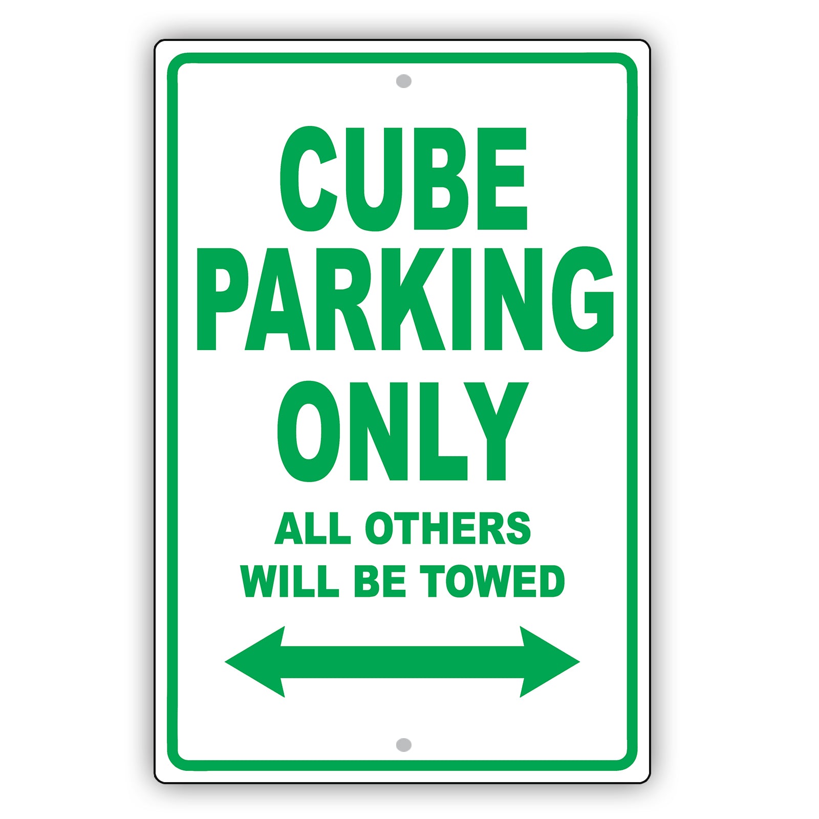 Nissan Cube Parking Only All Others Will Be Towed Aluminum Decor Garage Sign
