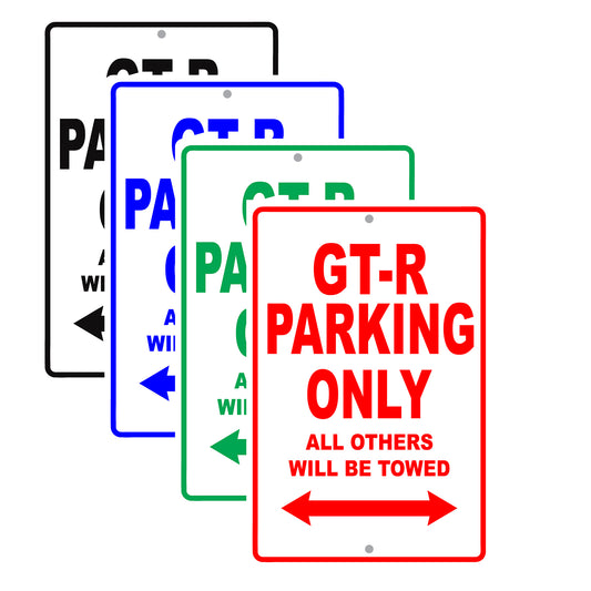 Nissan Gt R Parking Only All Others Will Be Towed Aluminum Decor Garage Sign