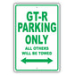 Nissan Gt R Parking Only All Others Will Be Towed Aluminum Decor Garage Sign