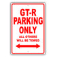 Nissan Gt R Parking Only All Others Will Be Towed Aluminum Decor Garage Sign
