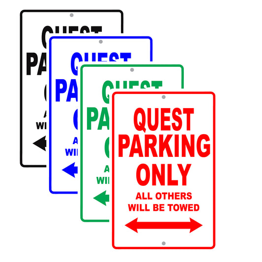 Nissan Quest Parking Only All Others Will Be Towed Aluminum Decor Garage Sign