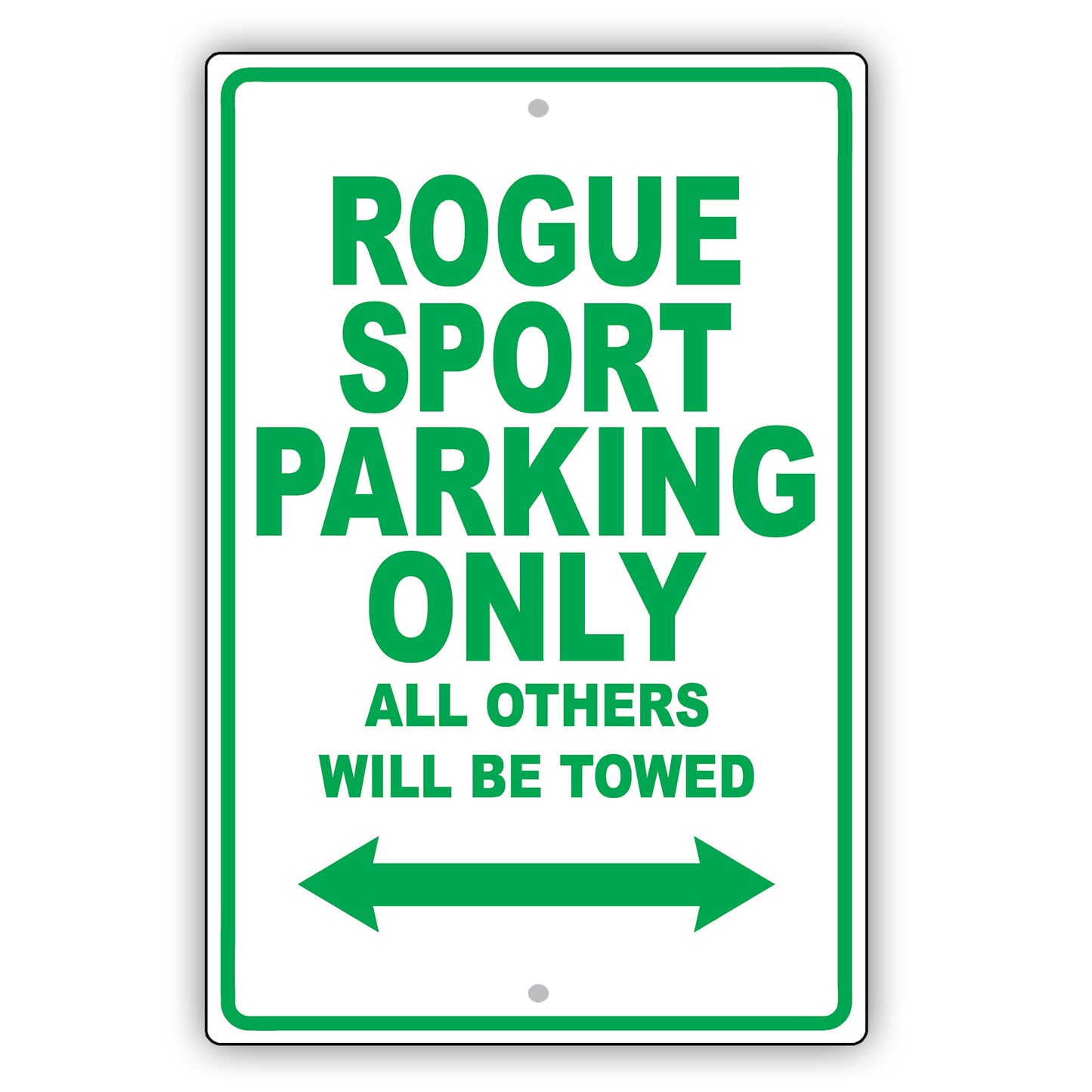 Nissan Rogue Sport Parking Only All Others Will Be Towed Aluminum Decor Garage Sign