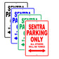 Nissan Sentra Parking Only All Others Will Be Towed Aluminum Decor Garage Sign