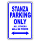 Nissan Stanza Parking Only All Others Will Be Towed Aluminum Decor Garage Sign
