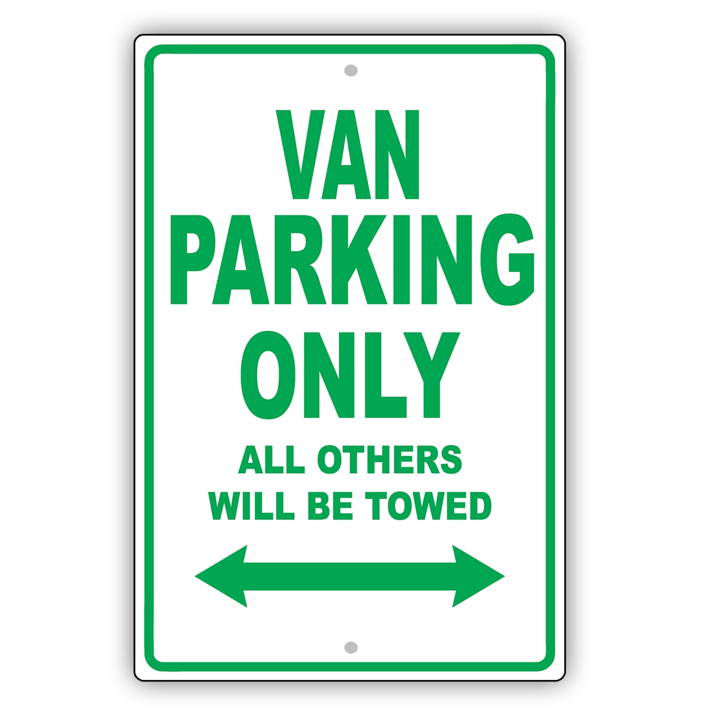 Nissan Van Parking Only All Others Will Be Towed Aluminum Decor Garage Sign
