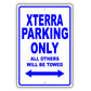 Nissan Xterra Parking Only All Others Will Be Towed Aluminum Decor Garage Sign