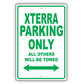 Nissan Xterra Parking Only All Others Will Be Towed Aluminum Decor Garage Sign