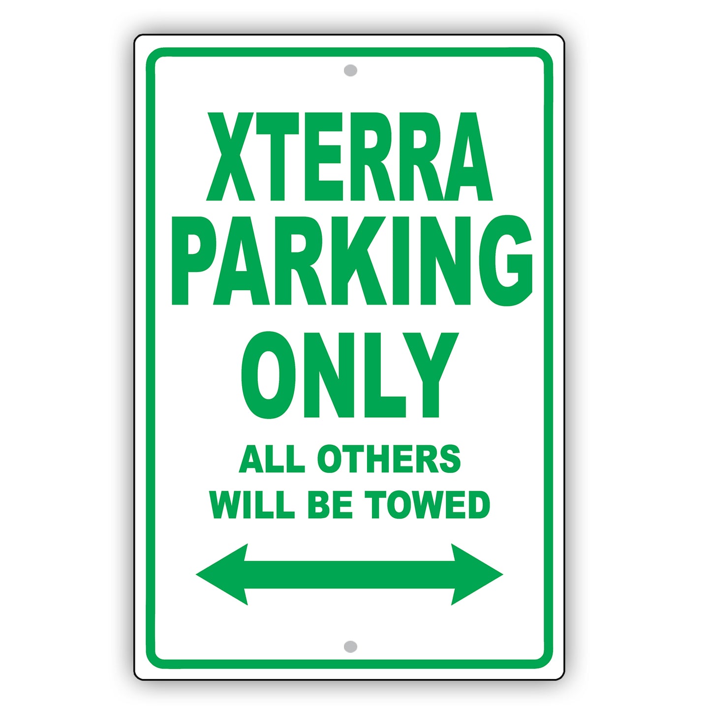 Nissan Xterra Parking Only All Others Will Be Towed Aluminum Decor Garage Sign