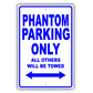 Rolls Royce Phantom Parking Only All Others Will Be Towed Aluminum Decor Garage Sign