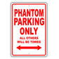 Rolls Royce Phantom Parking Only All Others Will Be Towed Aluminum Decor Garage Sign