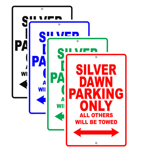 Rolls Royce Silver Dawn Parking Only All Others Will Be Towed Aluminum Garage Sign