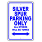 Rolls Royce Silver Spur Parking Only All Others Will Be Towed Aluminum Garage Sign