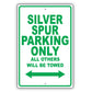 Rolls Royce Silver Spur Parking Only All Others Will Be Towed Aluminum Garage Sign