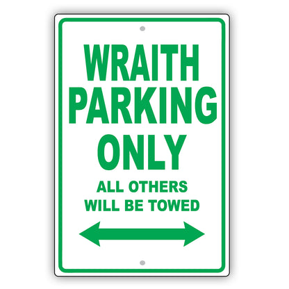 Rolls Royce Wraith Parking Only All Others Will Be Towed Aluminum Decor Garage Sign
