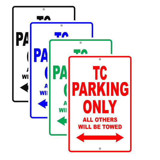 Scion Tc Parking Only All Others Will Be Towed Aluminum Decor Garage Sign