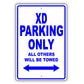 Scion Xd Parking Only All Others Will Be Towed Aluminum Decor Garage Sign