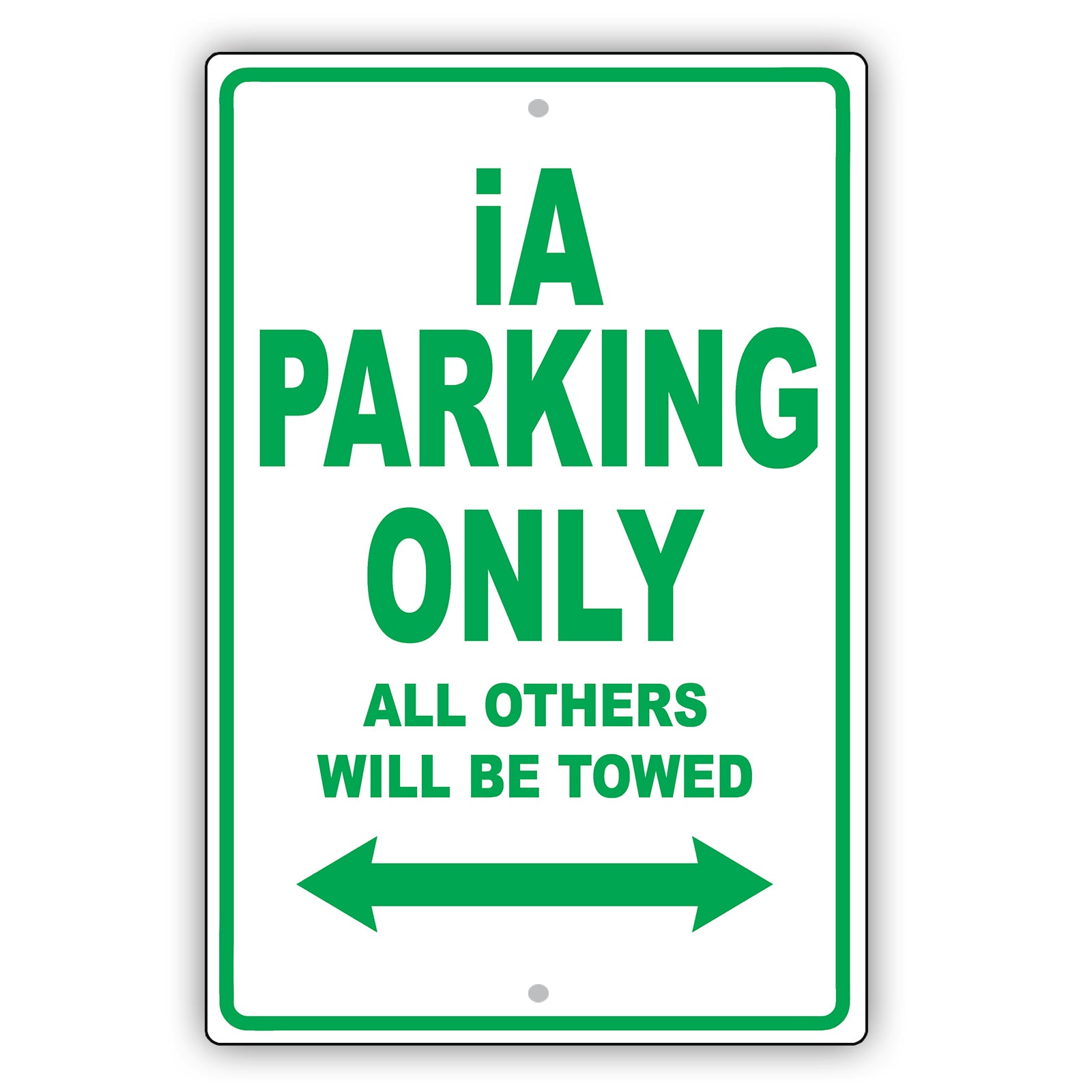 Scion Ia Parking Only All Others Will Be Towed Aluminum Decor Garage Sign