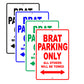 Subaru Brat Parking Only All Others Will Be Towed Aluminum Decor Garage Sign