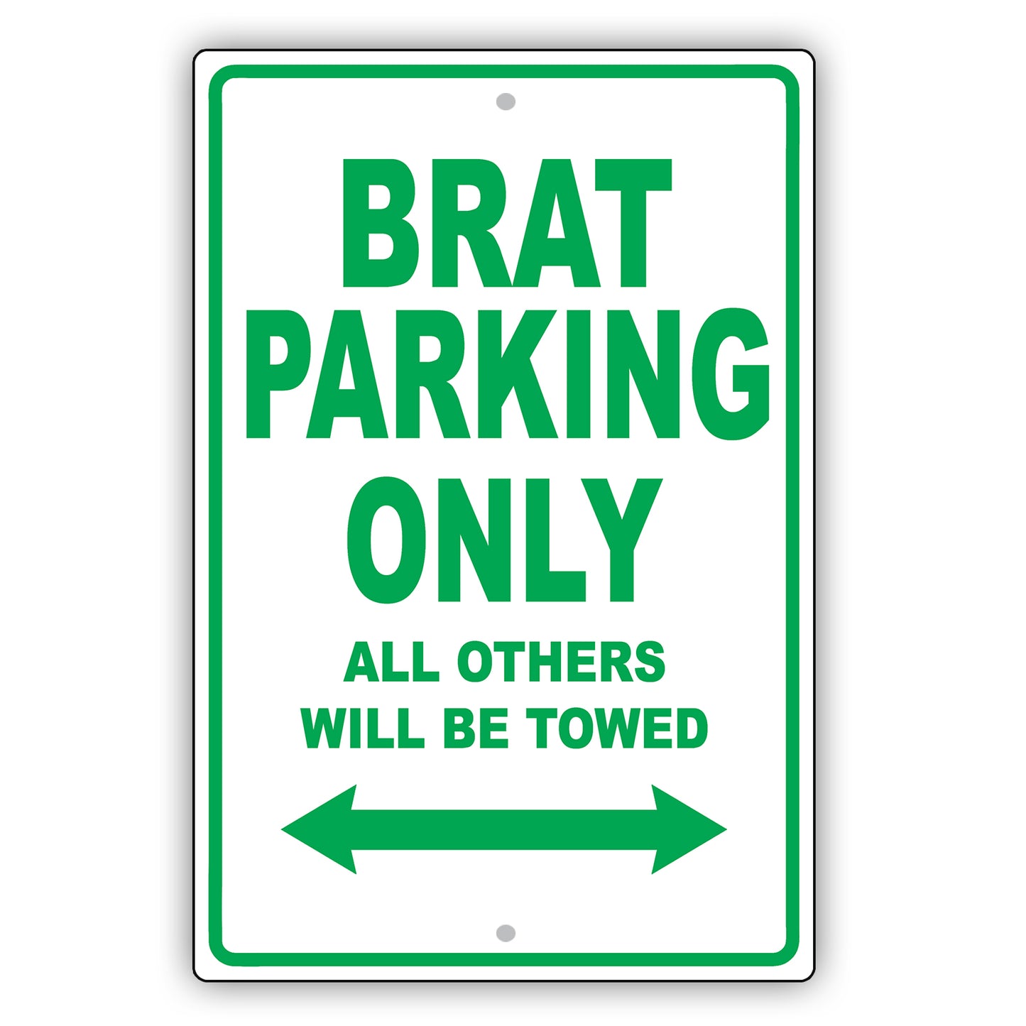 Subaru Brat Parking Only All Others Will Be Towed Aluminum Decor Garage Sign