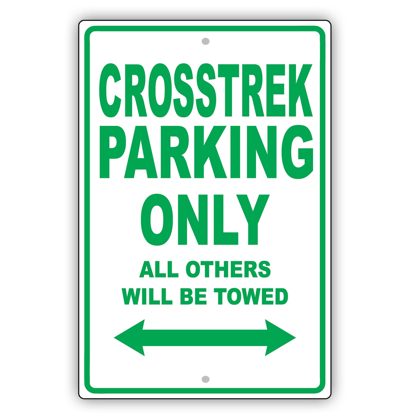 Subaru Crosstrek Parking Only All Others Will Be Towed Aluminum Decor Garage Sign