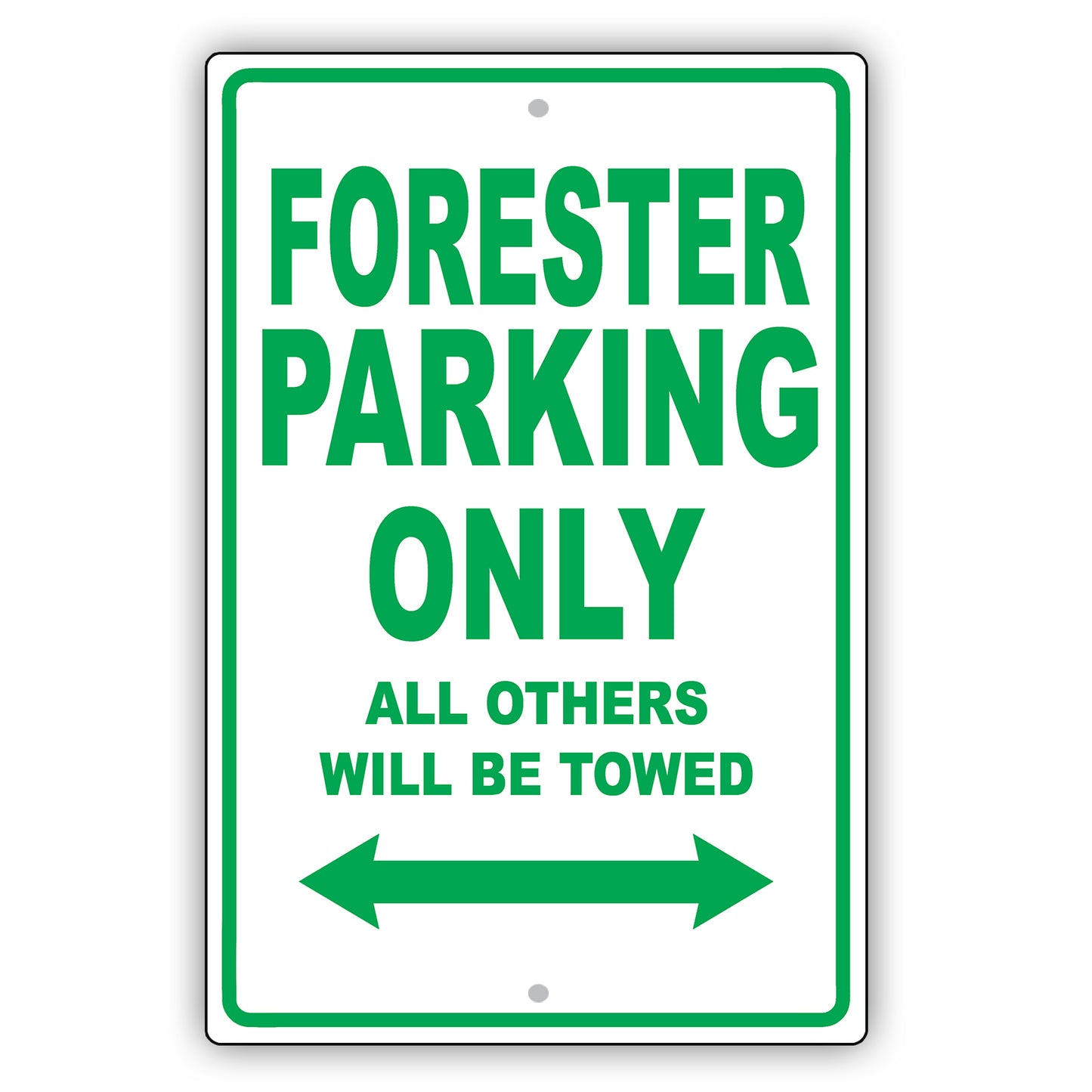 Subaru Forester Parking Only All Others Will Be Towed Aluminum Decor Garage Sign