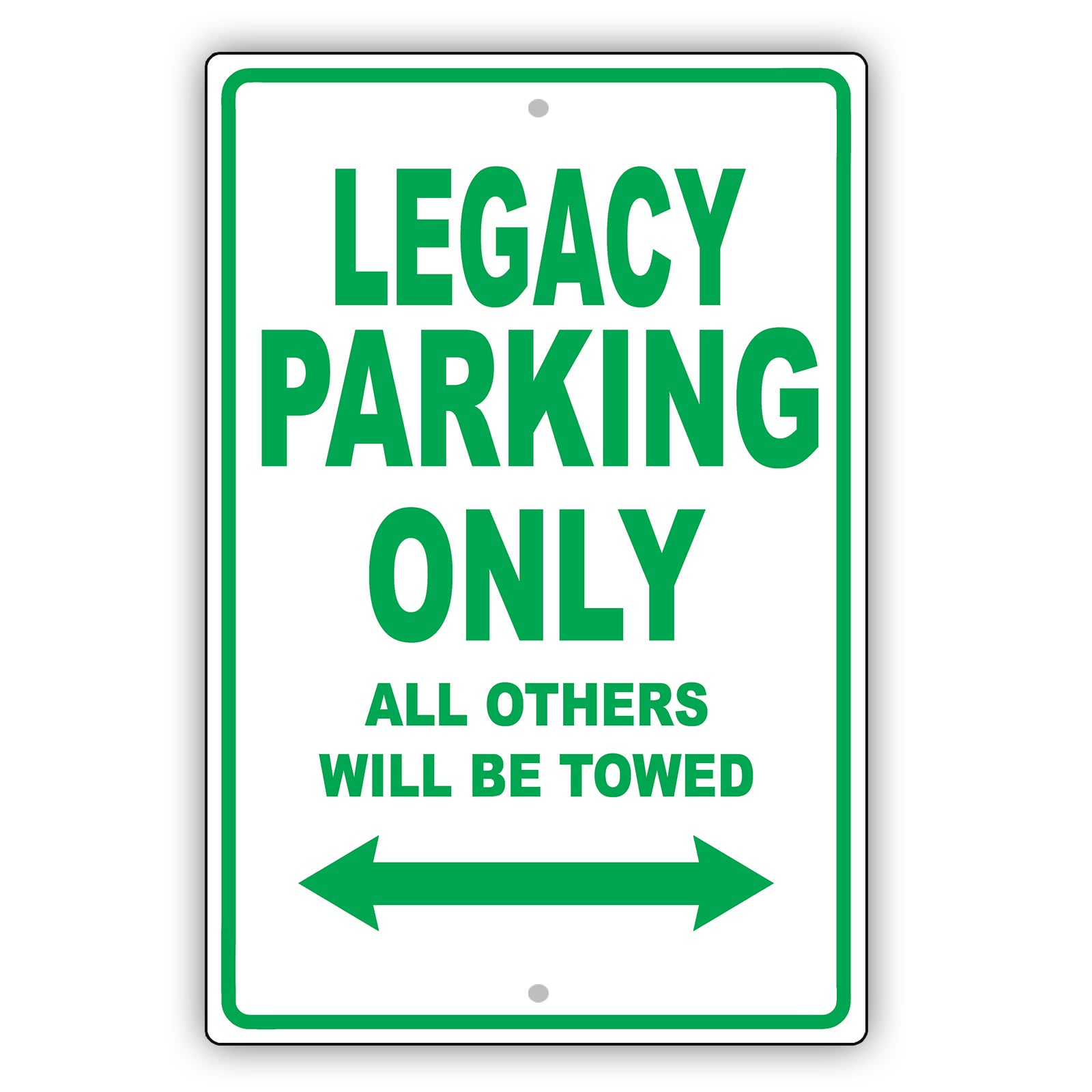 Subaru Legacy Parking Only All Others Will Be Towed Aluminum Decor Garage Sign