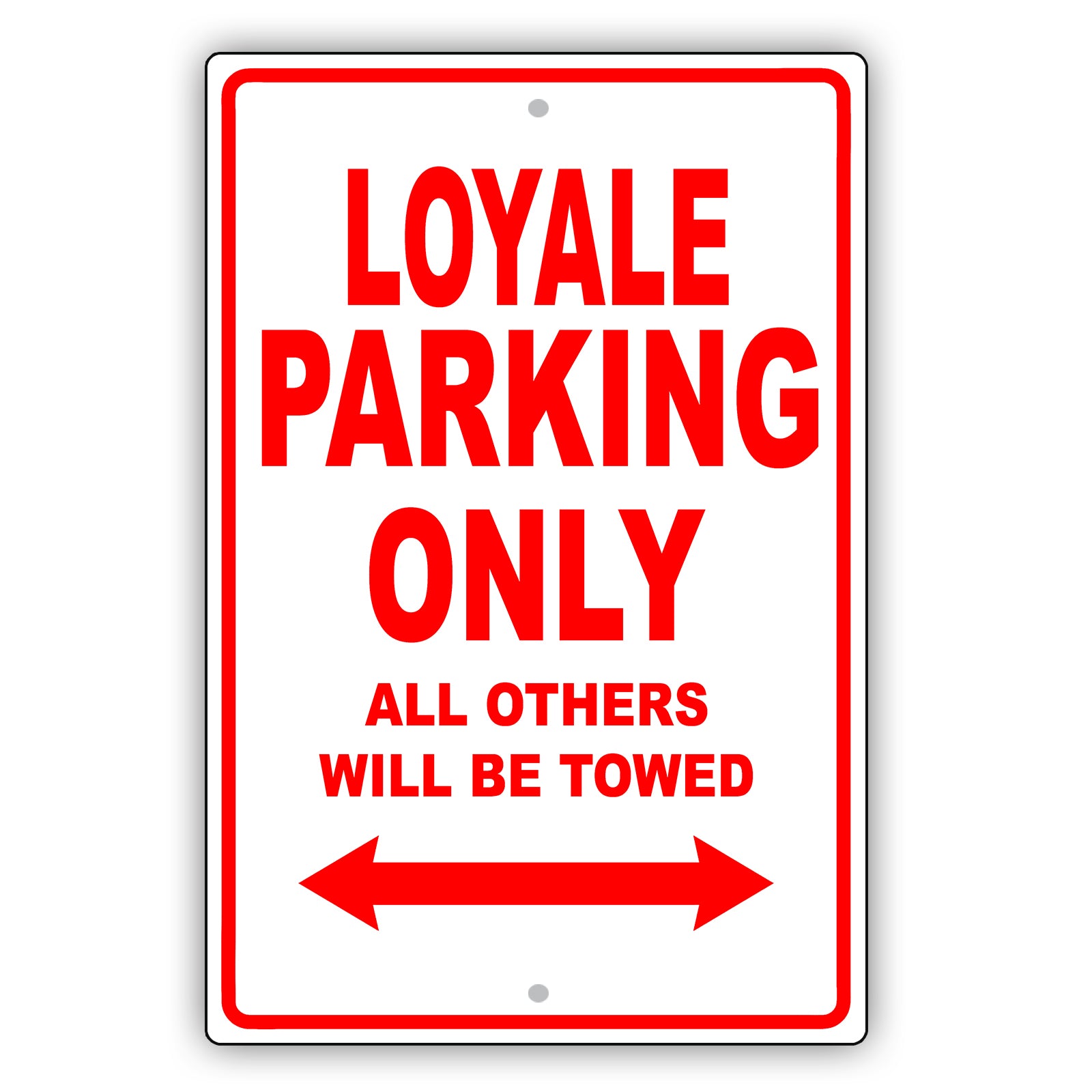 Subaru Loyale Parking Only All Others Will Be Towed Aluminum Decor Garage Sign